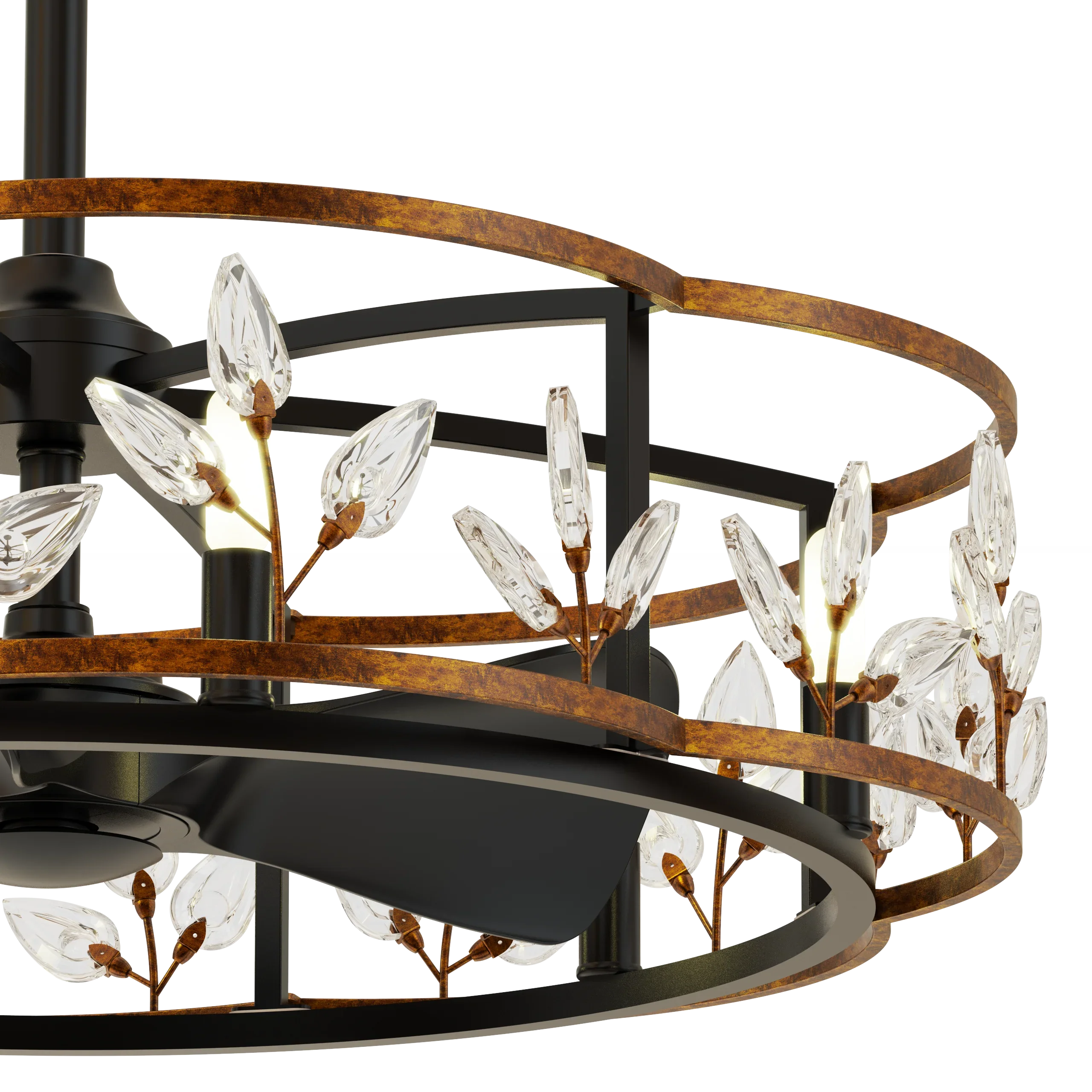 Gem 34" LED Fandelier