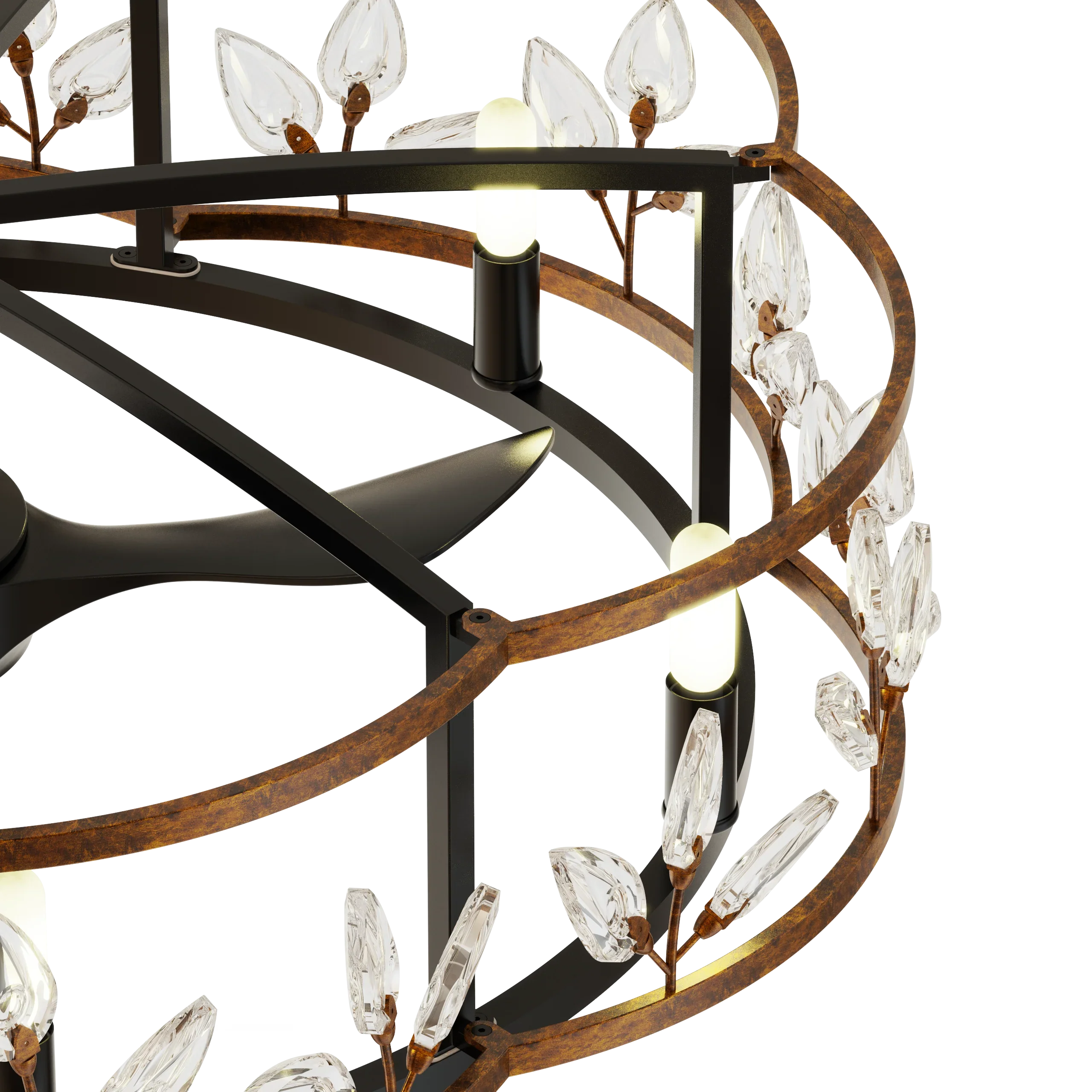 Gem 34" LED Fandelier