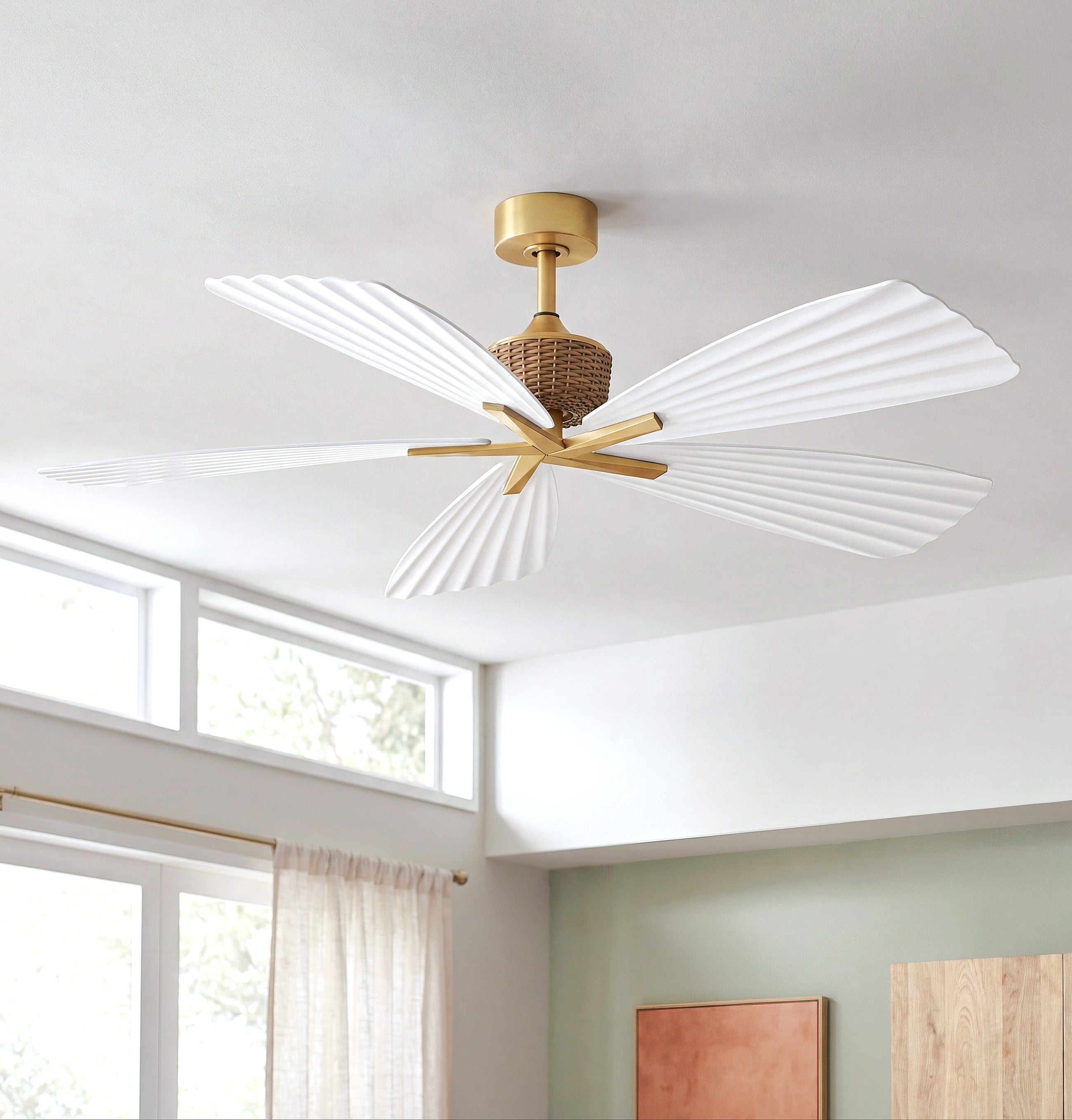 Palma White Ceiling Fan 56“
