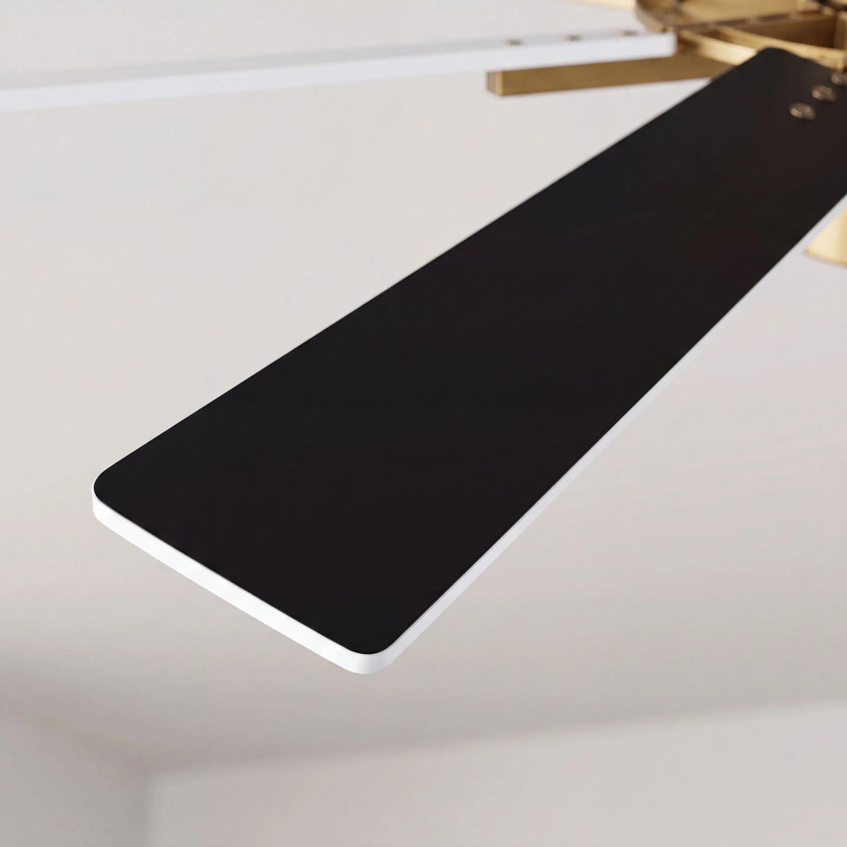 Maverick 72" Ceiling Fan with Light · Reversible Black & White Blades