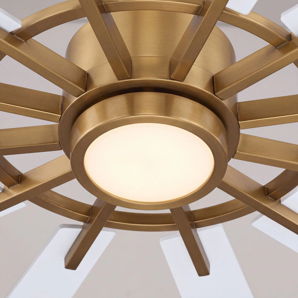 Maverick 72" Ceiling Fan with Light · Reversible Black & White Blades