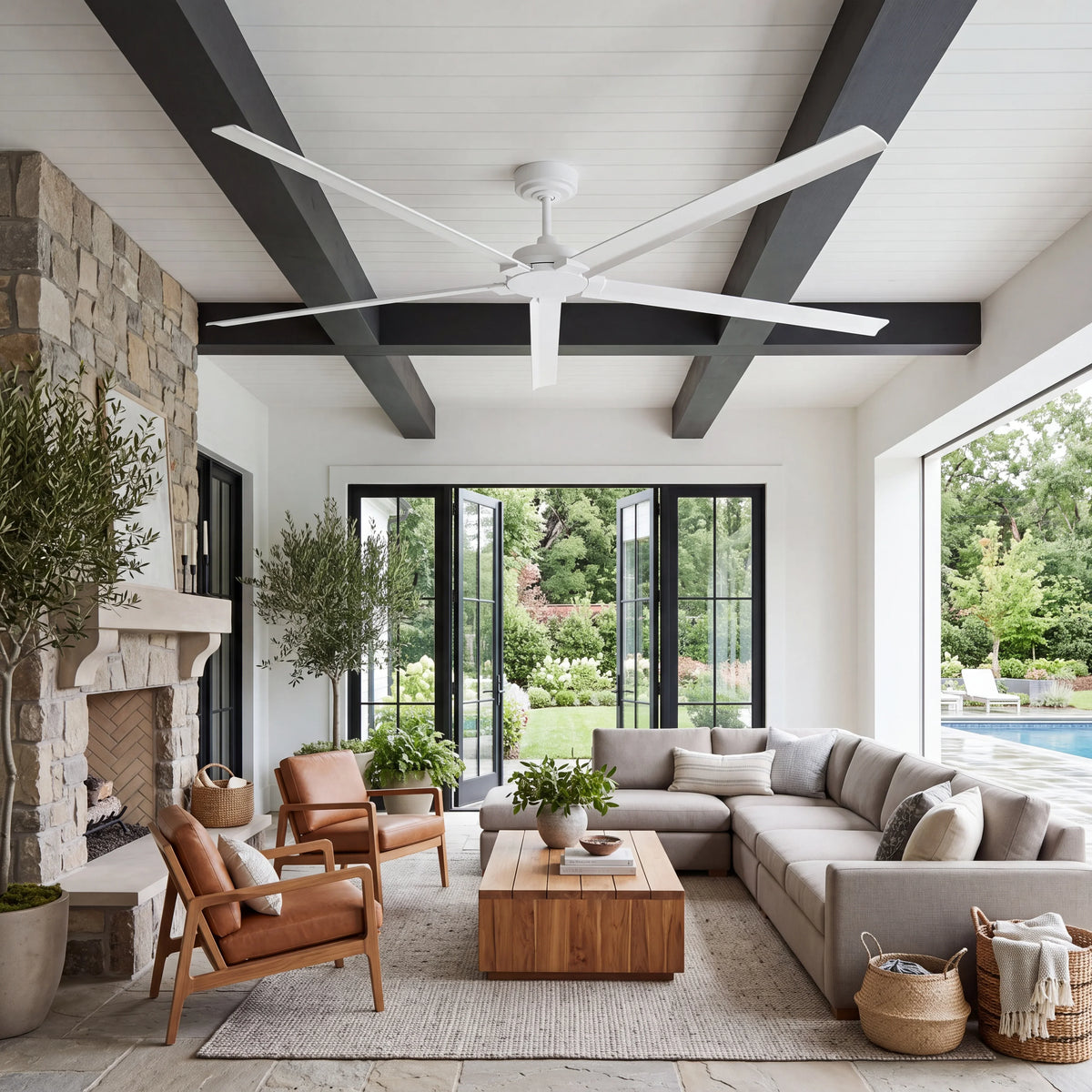 Winni IPX4 Outdoor Ceiling Fan 84"