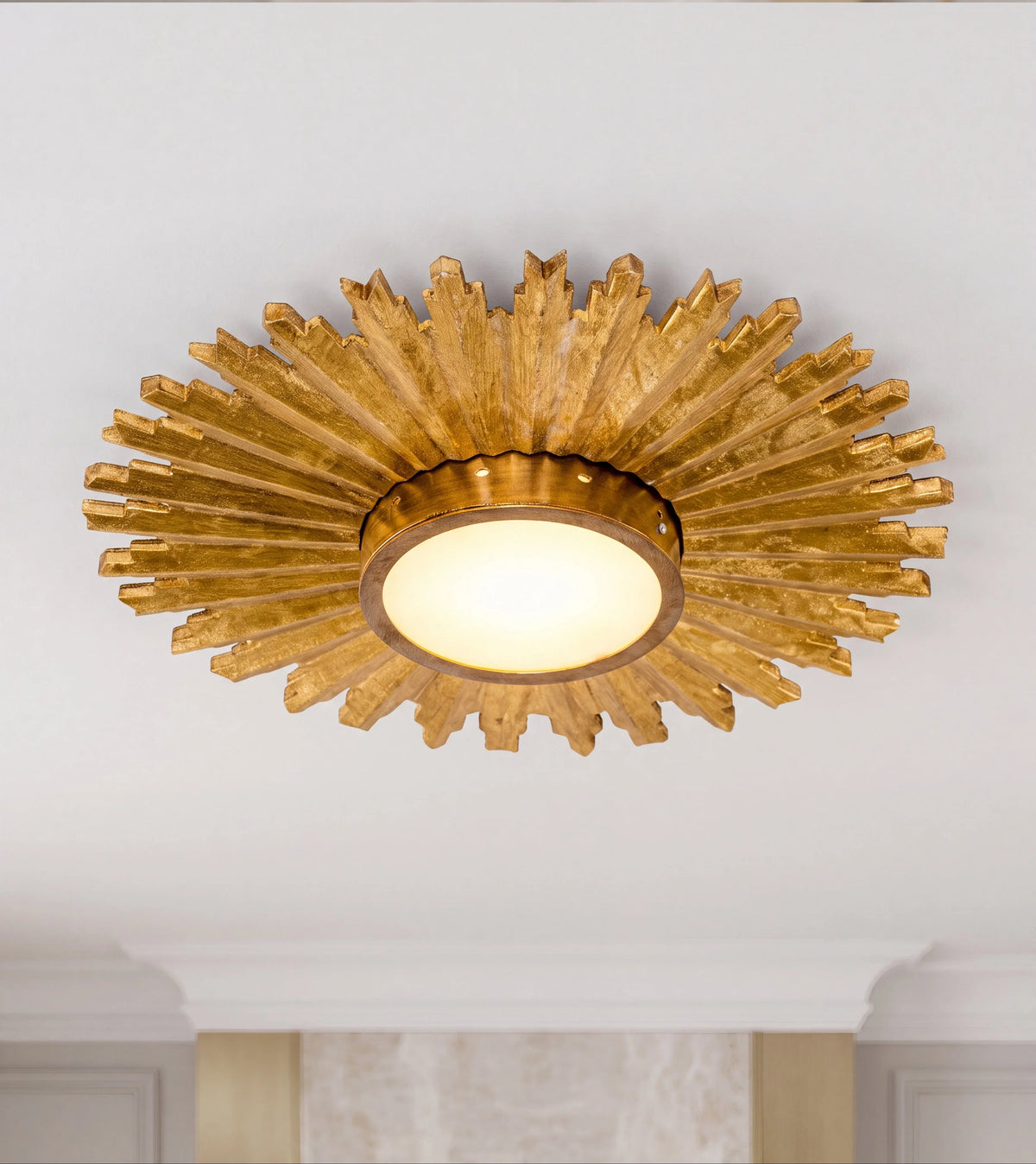 Emira Sunburst Flush Mount Light