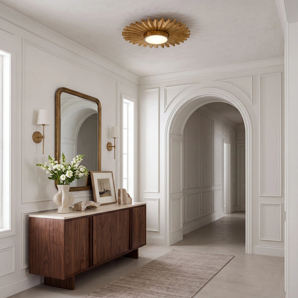 Emira Sunburst Flush Mount Light