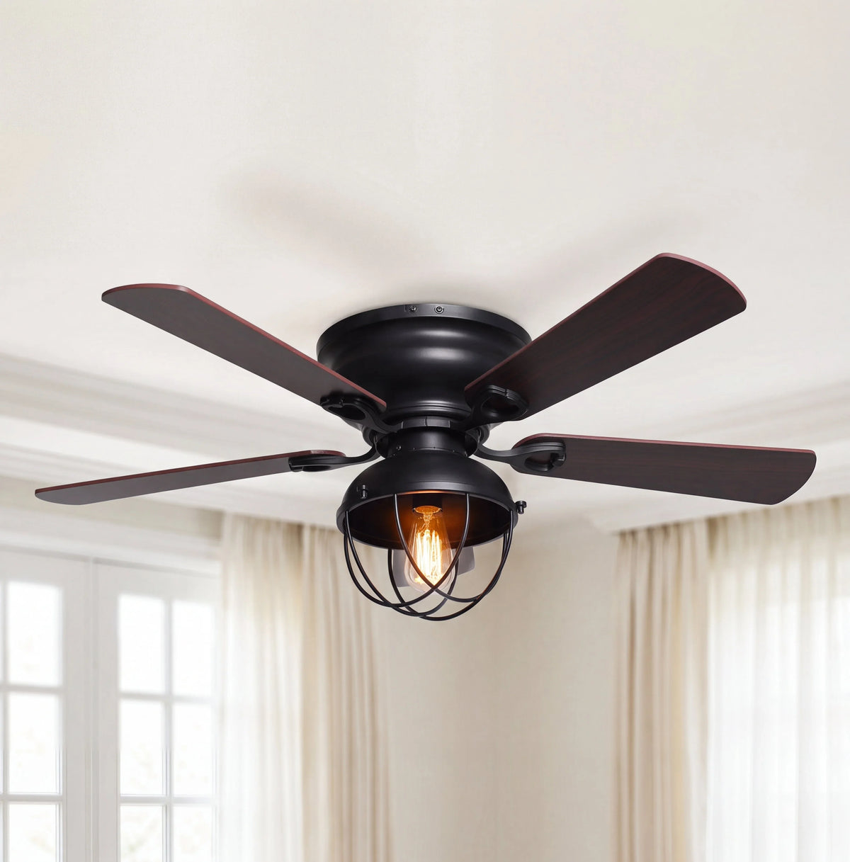 SereneLux Ceiling Fan with Light 42"
