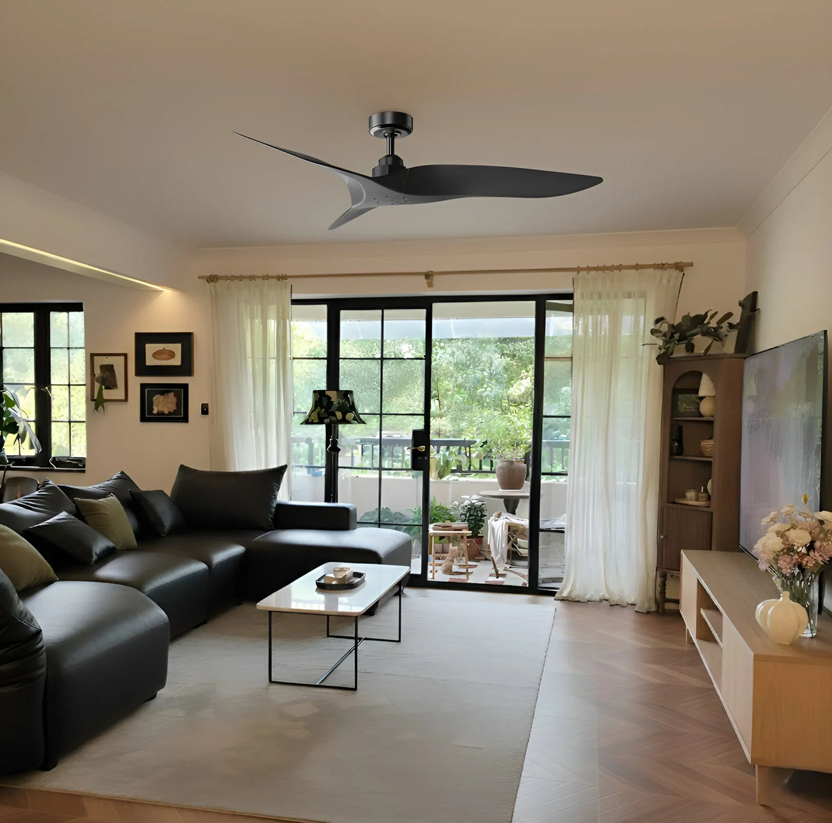 Punjab Black Ceiling Fan 52" - Perimost
