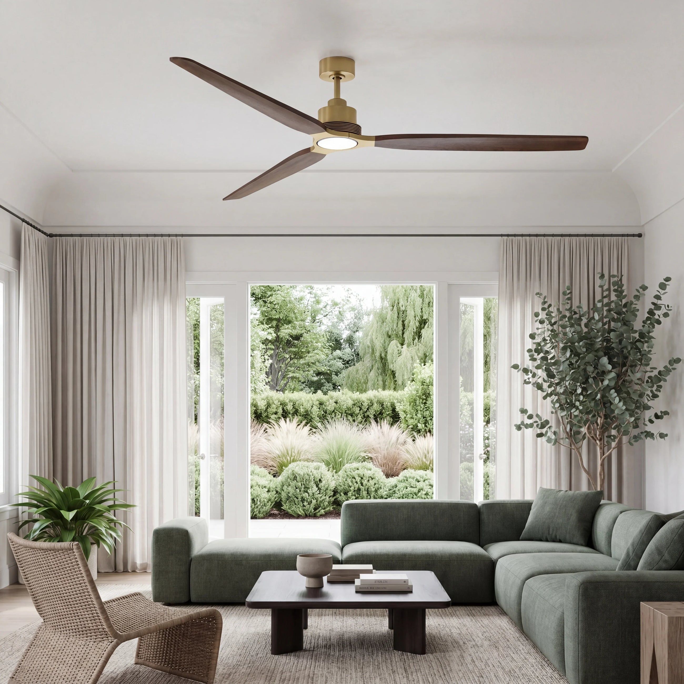 Louise Ceiling Fan 84" · Solid Wood Blades