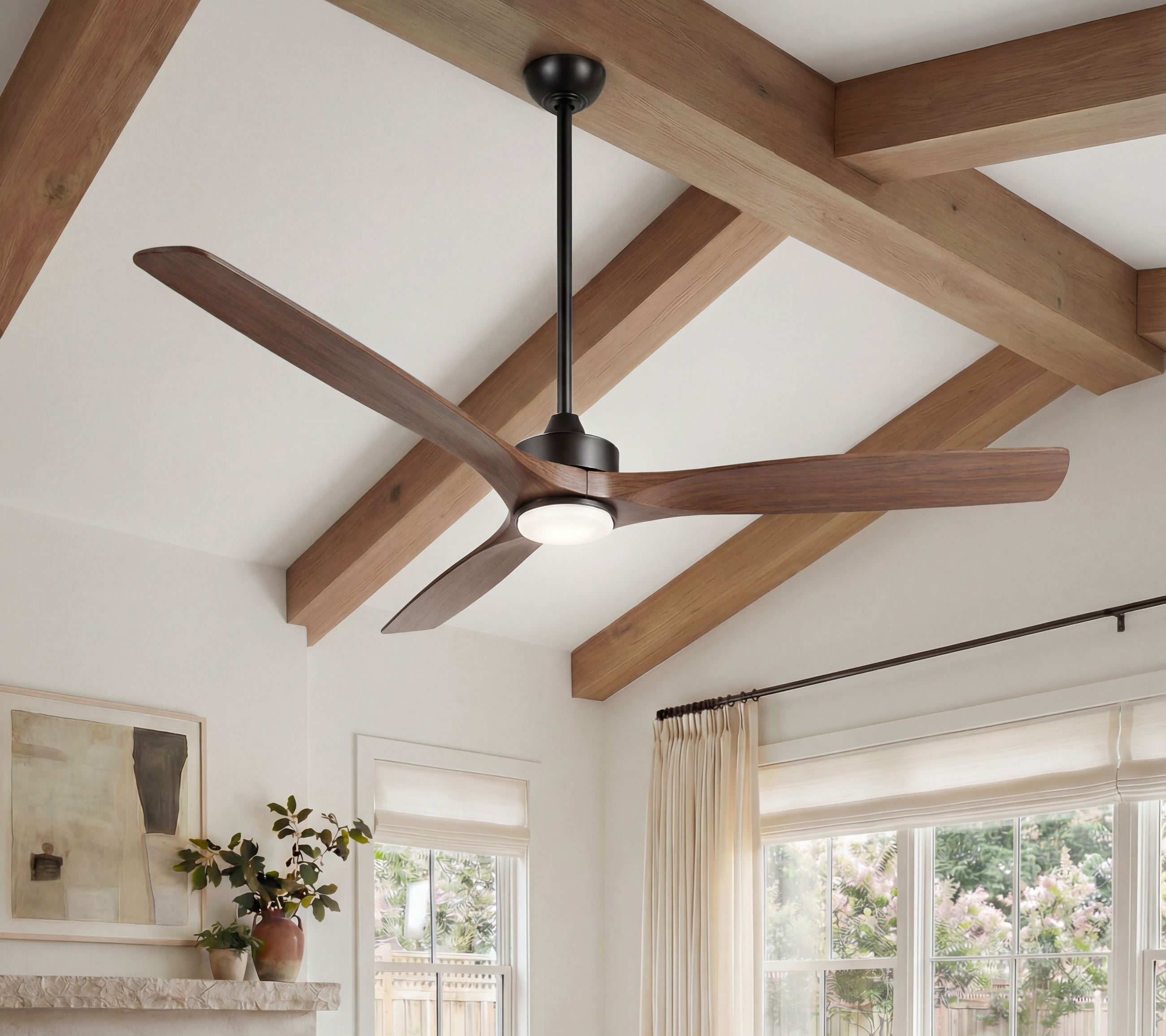 Alexi LED Ceiling Fan 60" – Matte Black