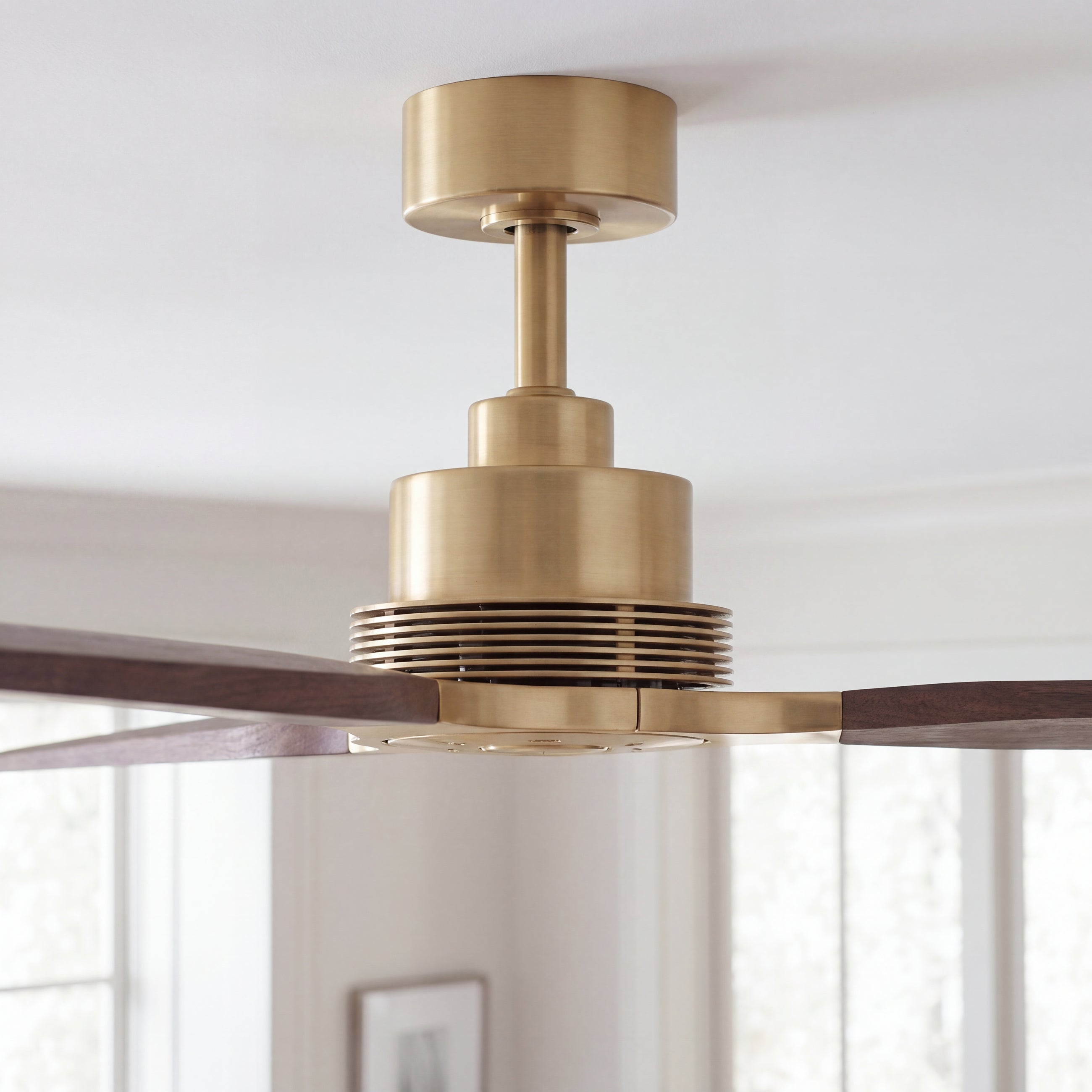 Louise Ceiling Fan 84" · Solid Wood Blades · No Light