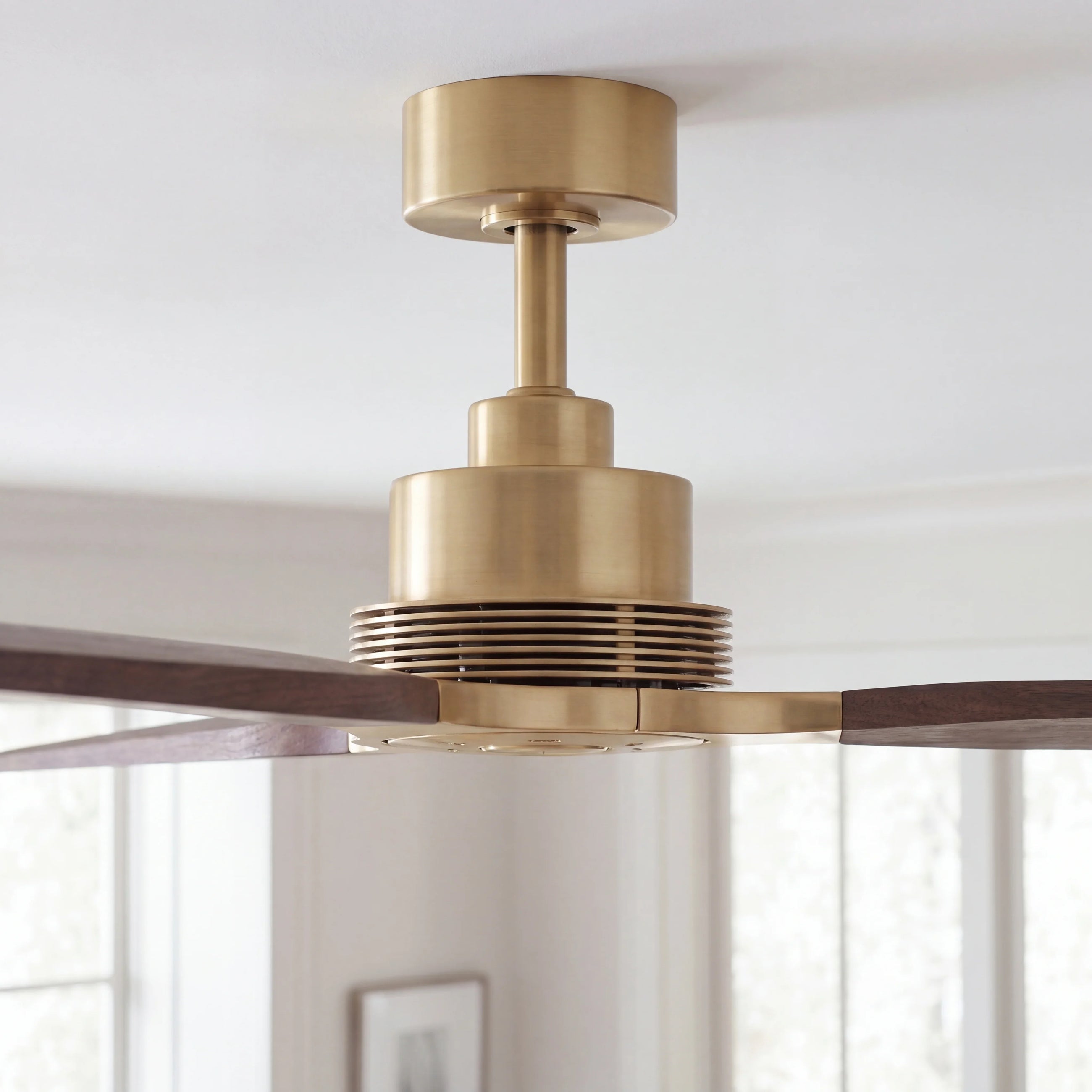 Louise Ceiling Fan 84" · Solid Wood Blades · No Light