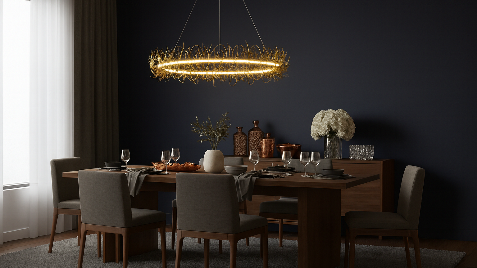 One Chandelier, Three Spaces The Multi-Scene Elegance of the Kinsa Chandelier