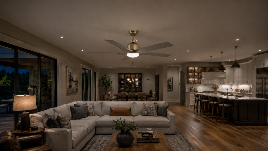 Is One Ceiling Fan Enough for An Open Concept Living Area?