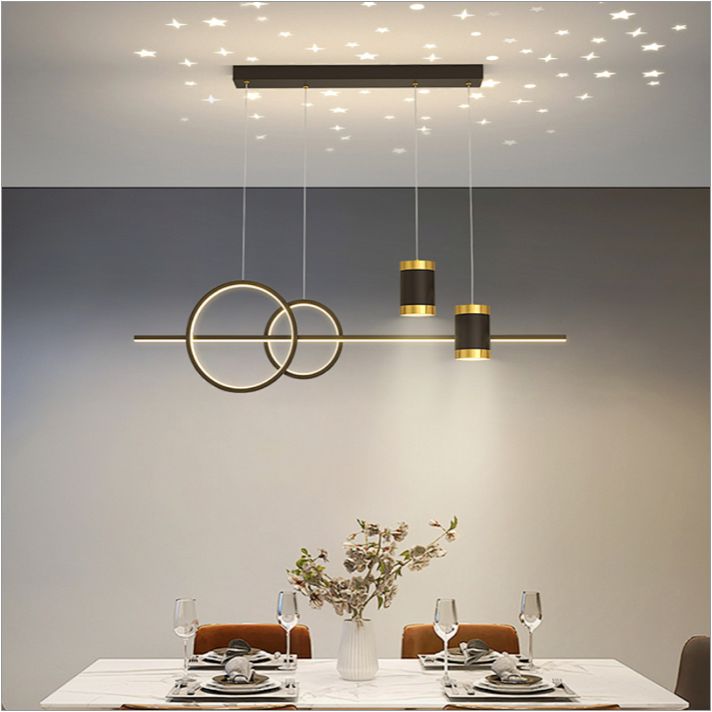 How high should kitchen island linear lighting hang?