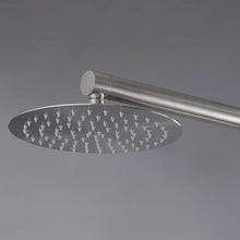 Curved Freestanding Outdoor Shower - Brushed