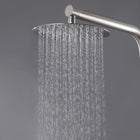 Curved Freestanding Outdoor Shower - Brushed