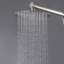 Curved Freestanding Outdoor Shower - Brushed