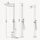 Freya Outdoor Shower · Matte Black