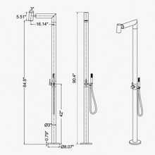 Freya Outdoor Shower · Matte Black