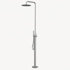 Cora Outdoor Shower · Brushed Silver
