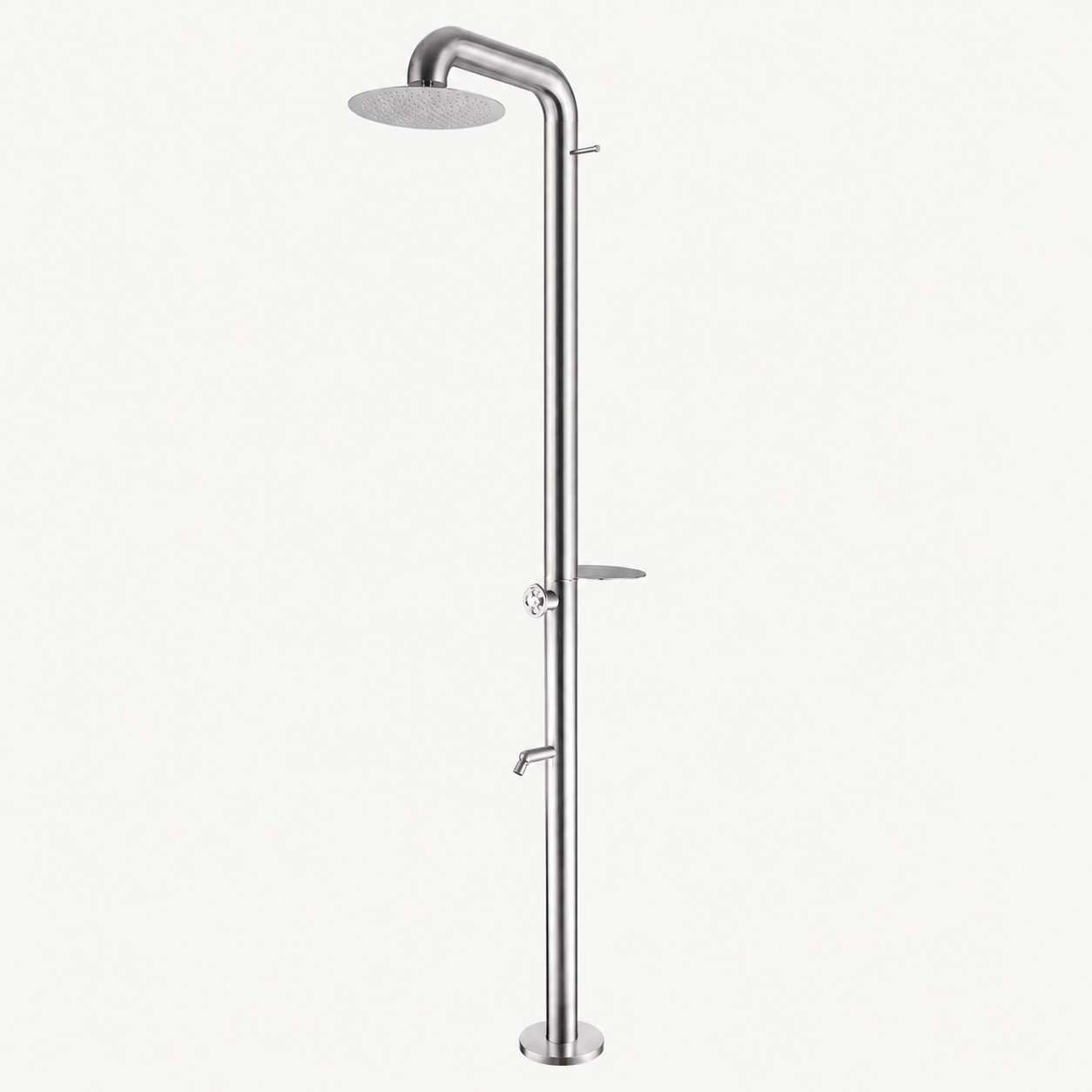 Alora Outdoor Shower · Brushed Silver