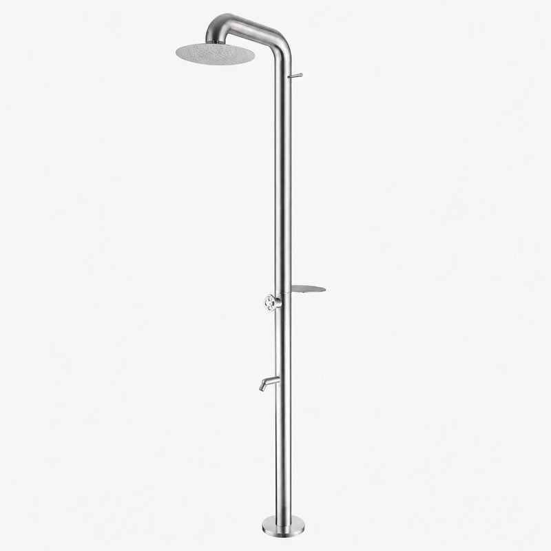 Alora Outdoor Shower · Brushed Silver