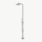 Britt Outdoor Shower · Brushed Silver