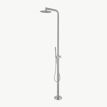 Britt Outdoor Shower · Brushed Silver