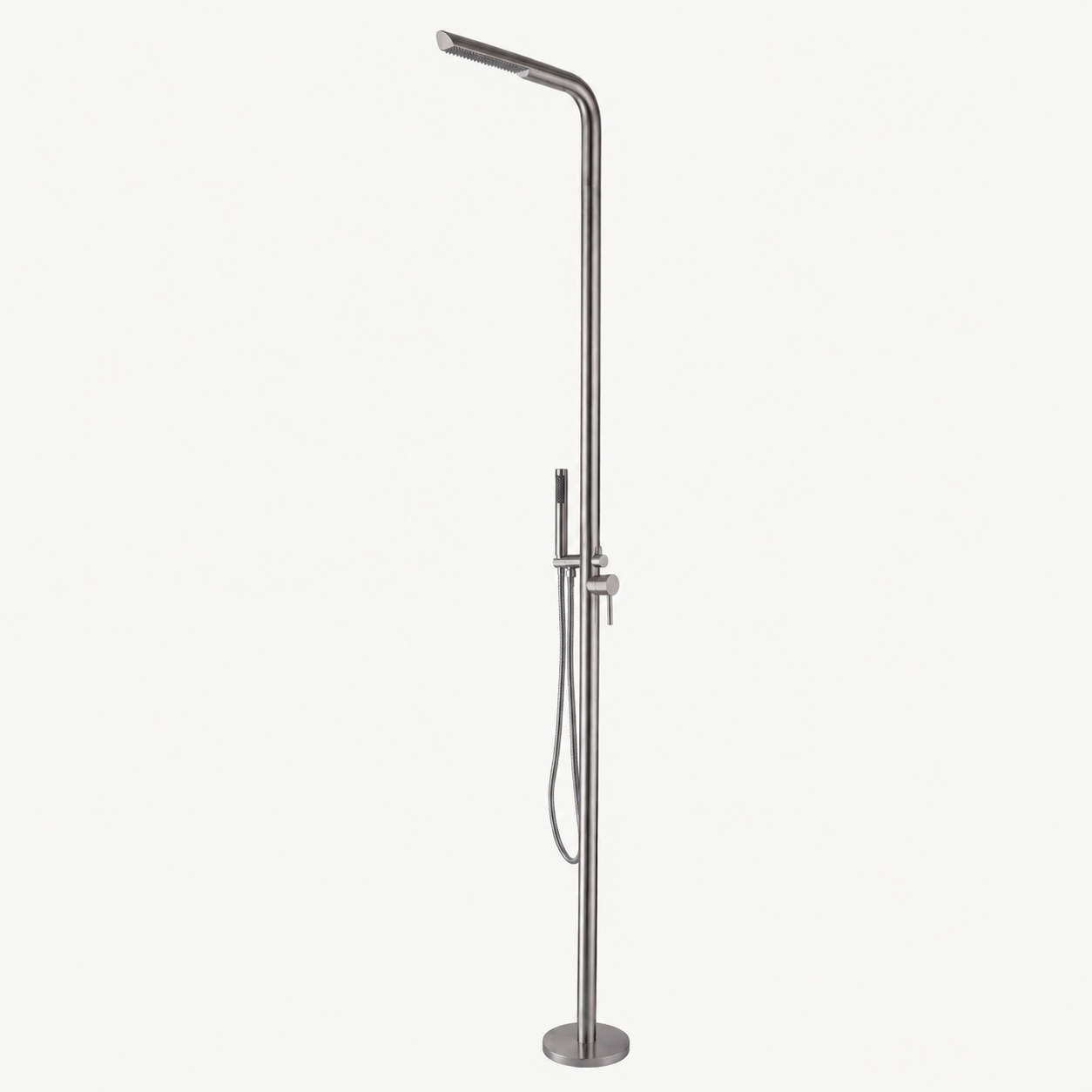 Sienna Outdoor Shower · Brushed Silver