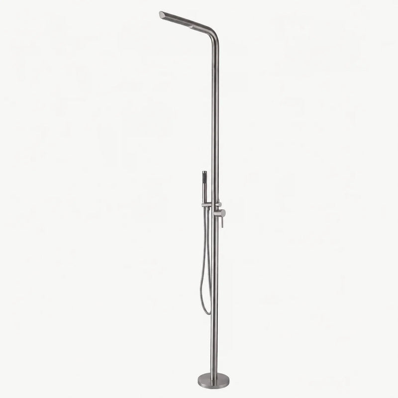Sienna Outdoor Shower · Brushed Silver