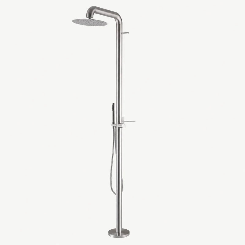 Soren Outdoor Shower · Brushed Silver