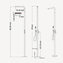Leona Outdoor Shower · Matte Black