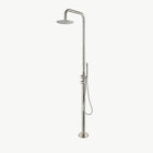 Everett Outdoor Shower · Brushed Silver