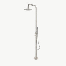 Everett Outdoor Shower · Brushed Silver