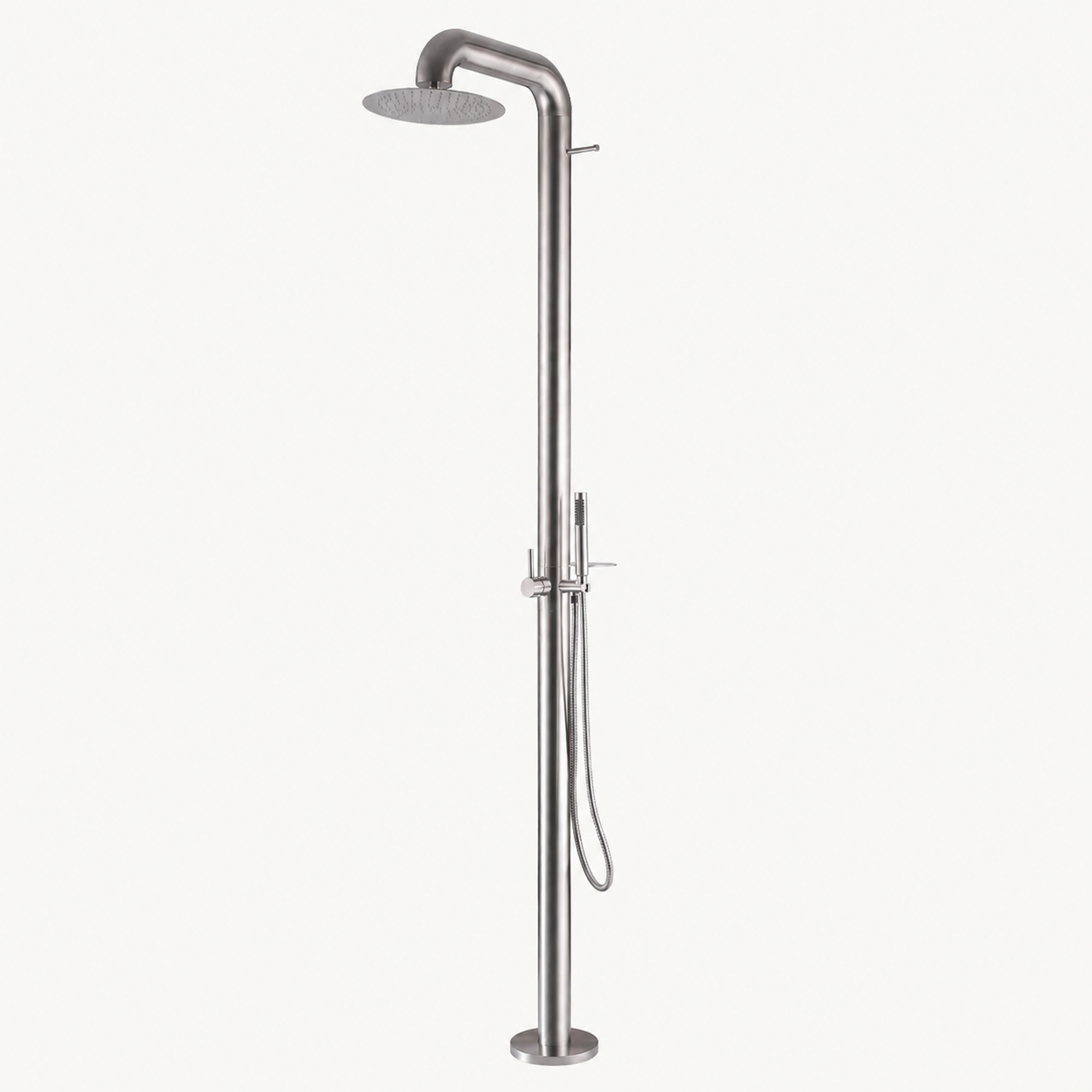 Arden Outdoor Shower · Brushed Silver