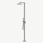 Rhea Outdoor Shower · Brushed Silver