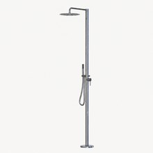 Rhea Outdoor Shower · Brushed Silver