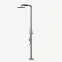 Theo Outdoor Shower · Brushed Silver