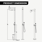 Vivian Outdoor Shower · Matte Black