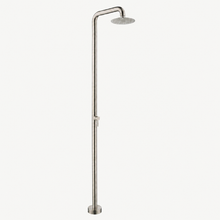 Serena Outdoor Shower · Brushed Silver