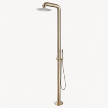 Luna Outdoor Shower · Brushed Gold