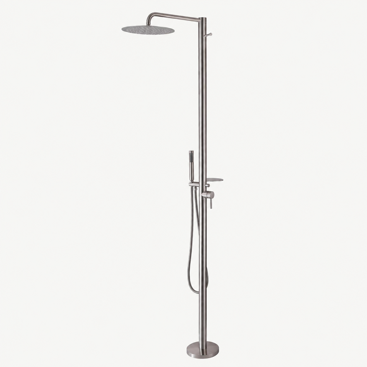 Vera Outdoor Shower · Brushed Silver