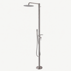 Vera Outdoor Shower · Brushed Silver