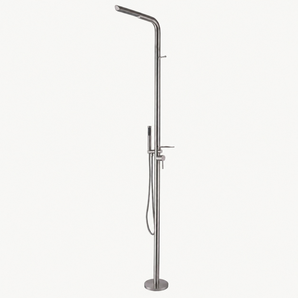 Avery Outdoor Shower · Brushed Silver