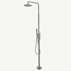 Nora Outdoor Shower · Brushed Silver