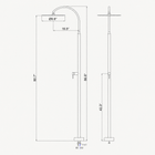 Dahlia Outdoor Shower · Matte Black