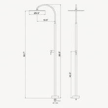 Dahlia Outdoor Shower · Matte Black