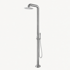 Ayla Outdoor Shower · Brushed Silver