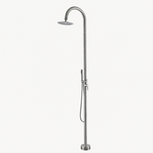 Iris Outdoor Shower · Brushed Silver