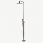 Rowan Outdoor Shower · Brushed Silver