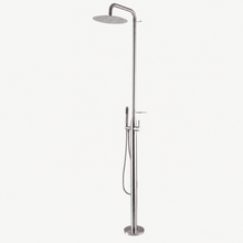 Rowan Outdoor Shower · Brushed Silver